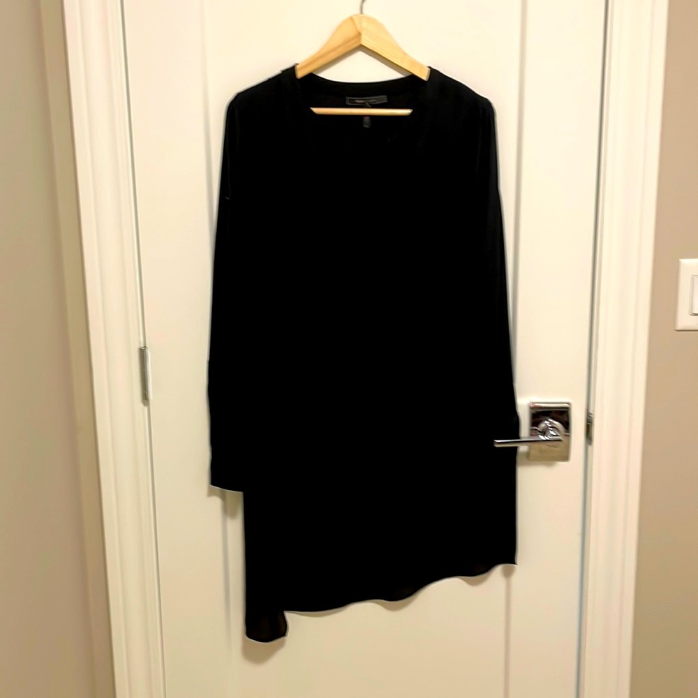 BCBG Maxazaria top. High low black top. Super cute with leggings.